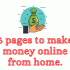 Pages to work and make money online at home